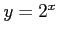 $ y=2^{x}$